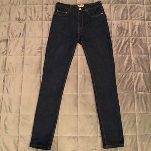 Acne Sudios pin raw reform high rise skinny jeans. Size 26